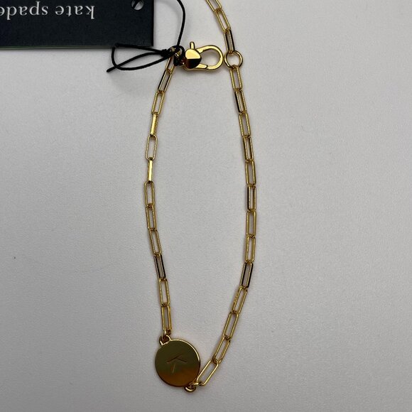 Kate Spade Initial K Chain Bracelet - NWT - Picture 5 of 6
